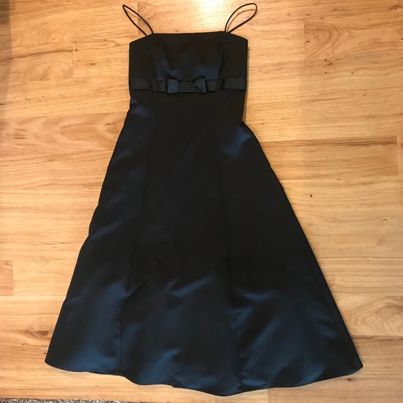 David's Bridal Black Party Formal Dress Size 2 - Picture 5 of 5
